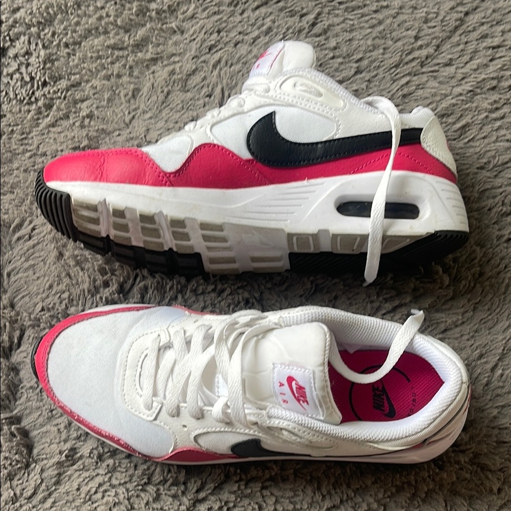 Nike White and Pink Sneakers